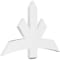 Ekena Millwork Alberta Architectural Grade PVC Gable Bracket, 48"W x 30"H x 2"D x 6"F, 15/12 Pitch GBP048X30X0206ALB00 - alternate 1